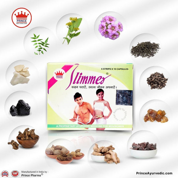 Prince Pharma Slimmer Capsules | Best Ayurvedic Herbal Suppliments for Weight Loss